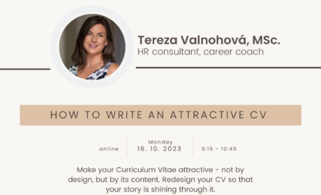 Workshop: How to write an attractive CV – 16. 10. 2023