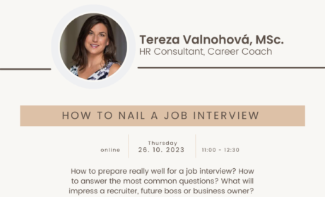 Workshop: How to nail a job interview – 26. 10. 2023