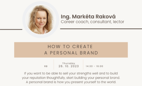 Workshop: How to create a personal brand (and why it´s important for your career) – 26. 10. 2023