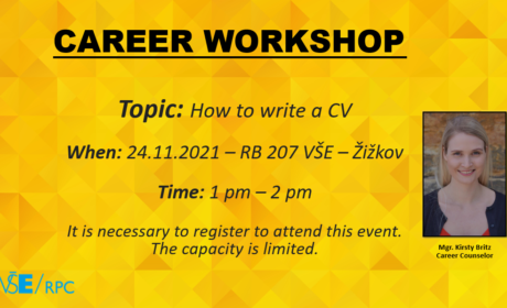 Workshop: How to write a CV – 24.11.2021